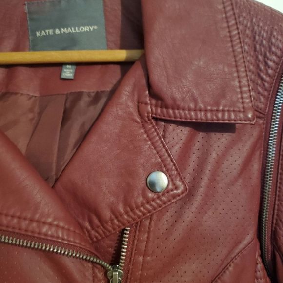Kate and Mallory faux leather jacket size medium - Picture 3 of 8